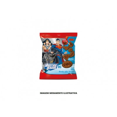 BISCOITO SANTA EDWIGES LIGA DA JUSTICA CHOC 1X40X100G